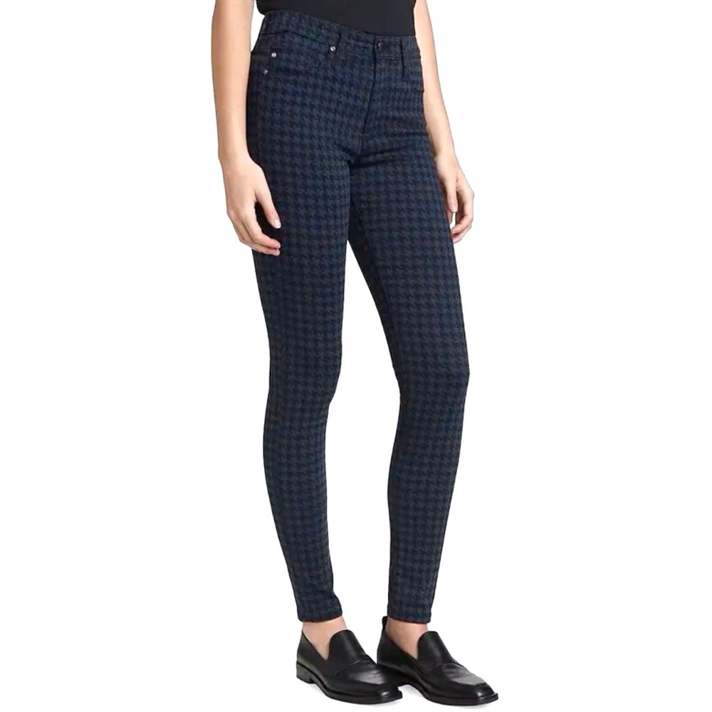 AG Adriano Goldschmied Farrah High Rise Skinny Jeans Sateen Houndstooth Size 25